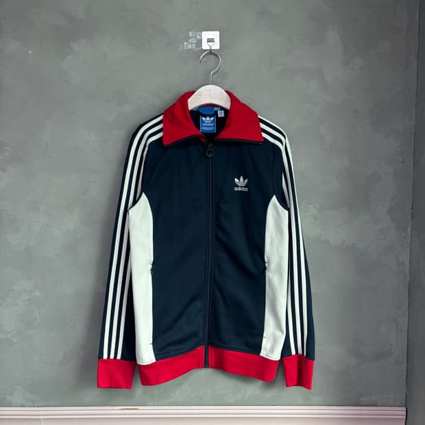 아디다스 유로파 져지 트랙탑 네이비 흰빨