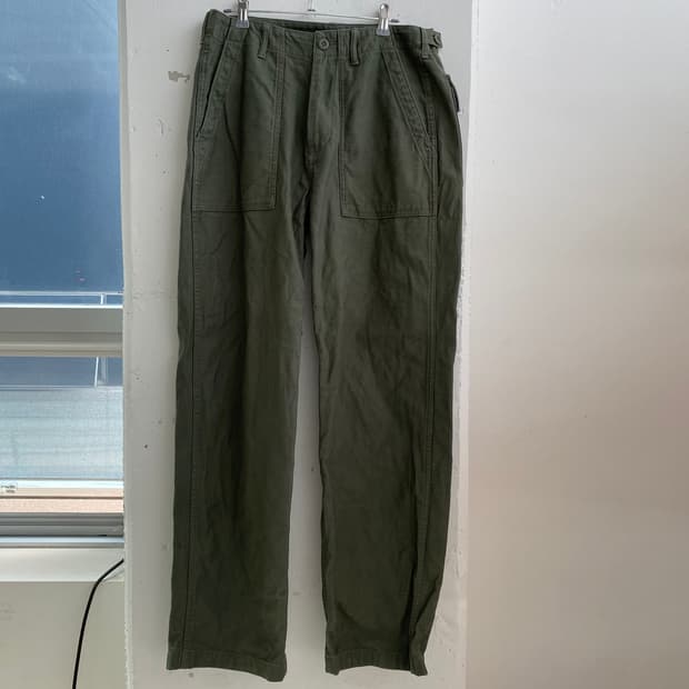 (30) 무신사 카키 코튼 팬츠 바지