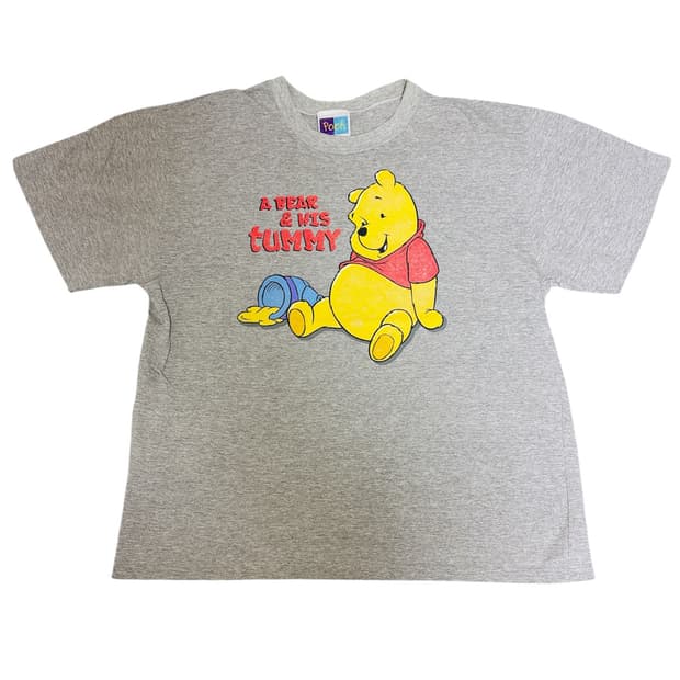 빈티지 90s 디즈니 곰돌이 푸 오리지널 티셔츠 XL