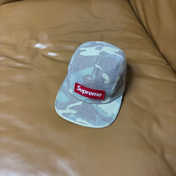 Supreme 슈프림 워시드 카모 캠프캡 모자 (Washed Camo)