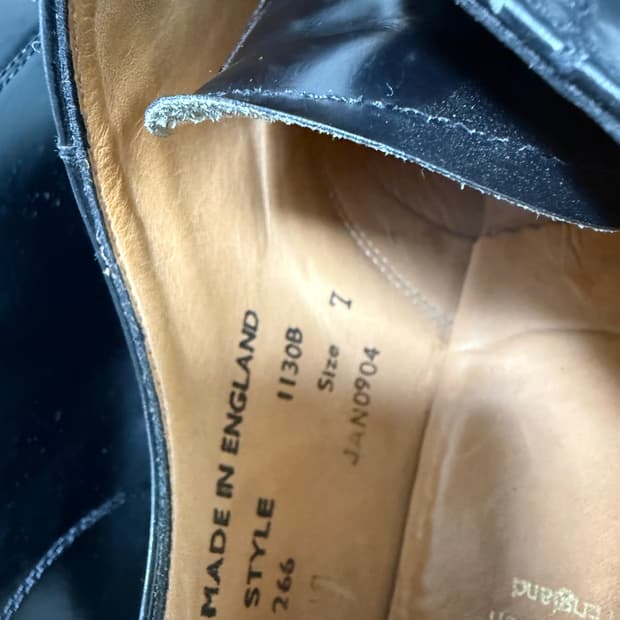 샌더스 밀리터리 Y팁 슈즈 UK7 255~260