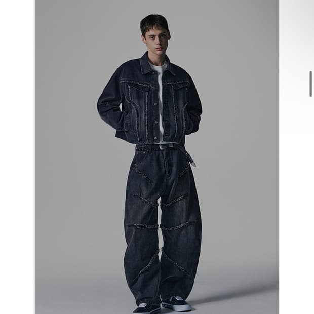 낫포너드 데님 셋업 세트 M