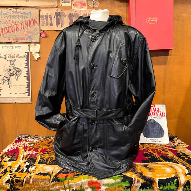 ( 2XL ) 가죽코트 가죽카코트 겨울코트 양가죽자켓 빈티지가죽