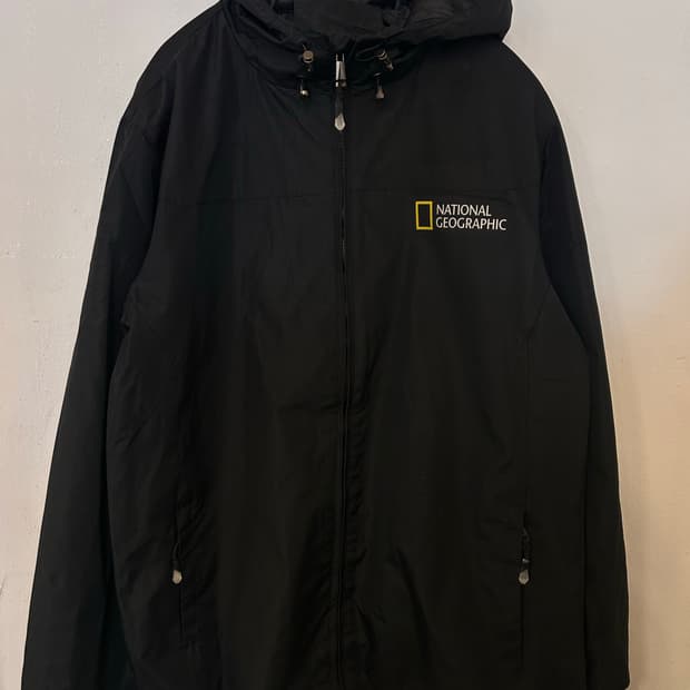 내셔널지오그래픽 블랙 바람막이 3XL