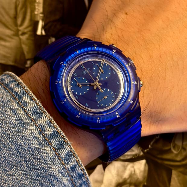 95년판) 빈티지 스와치 아쿠아크로노 Mareggiata