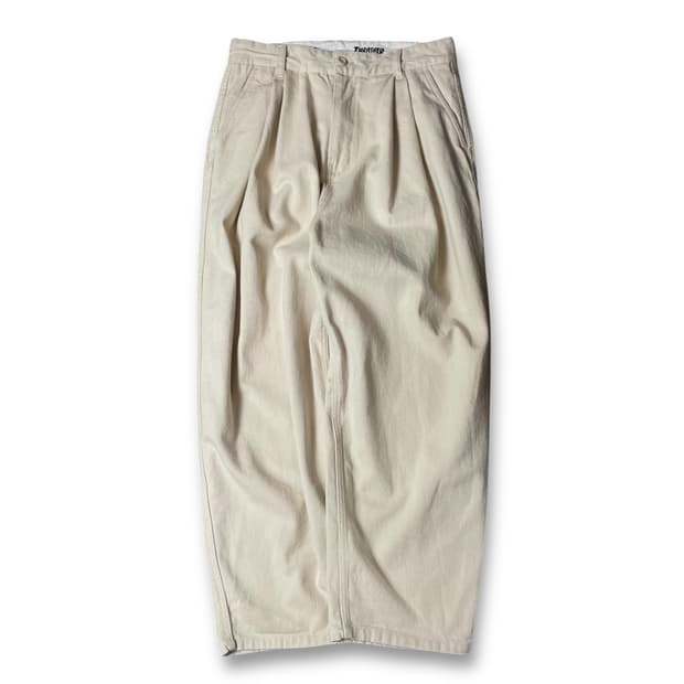 (30) 트레셔 크림 핀턱 데님 팬츠 M