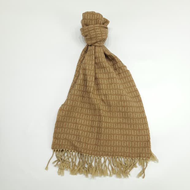 MX105 펜디 FF 모노그램 카멜 베이지 울 목도리 머플러