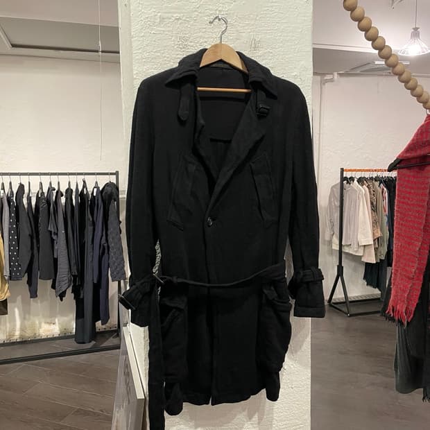 요지야마모토 축융 울 코트