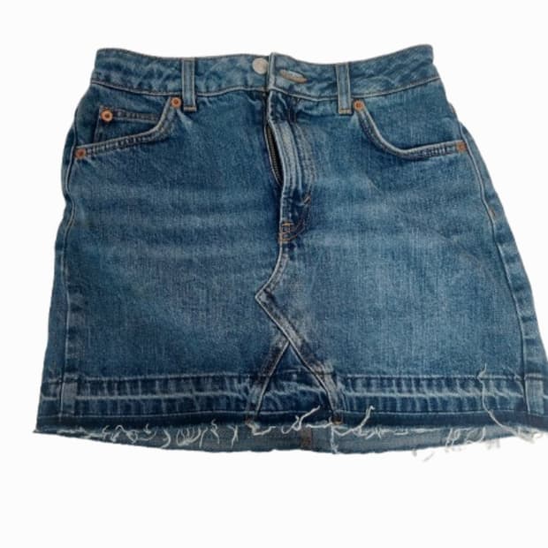 기본 청치마 미니스커트 y2k