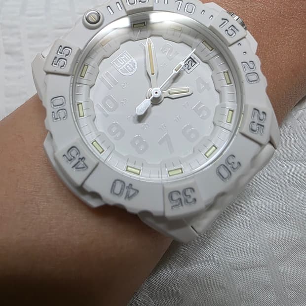 루미녹스 올제치 화이트 쿼츠 시계 LUMINOX watch