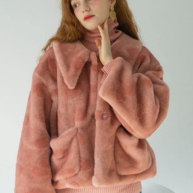 Lmml Studio 하트 퍼자켓 