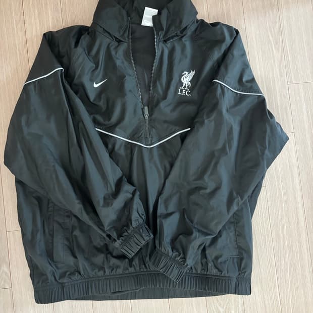나이키 리버풀 FC 윈드러너 사커 아노락 자켓 나이트 포레스트 메탈릭 실