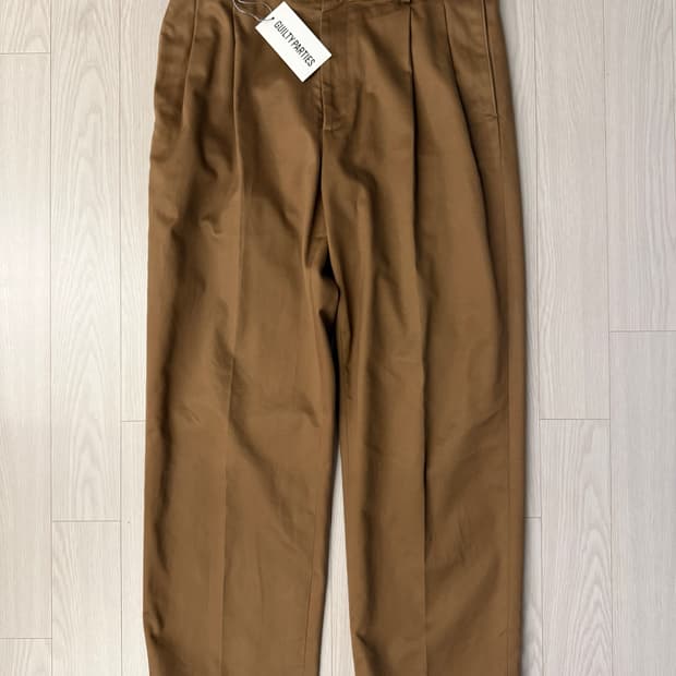 [XL] 와코마리아 투턱 치노 트라우저