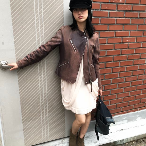 coach vintage leather rider jacket