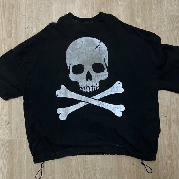 바이더알 리플렉티브 해골 반팔티 FREE 