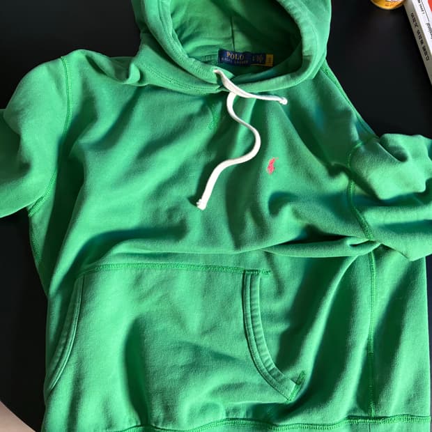 폴로 정품 후드티