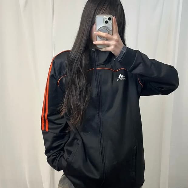 Adidas Black & Orange Jersey