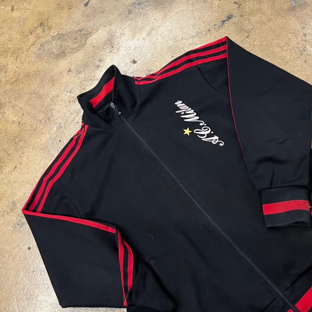 [정품/95] 아디다스 AC밀란 트랙탑 블랙 레드 져지 b10