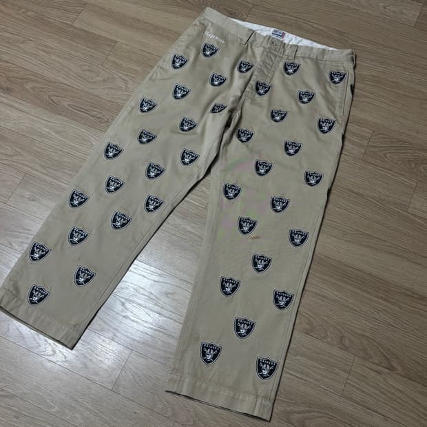 슈프림 x 47 x NFL레이더스 치노팬츠