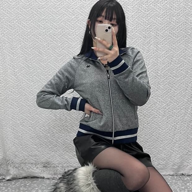 카파 올드스쿨 Y2K 트윙클 트랙탑 져지 집업 S C09437