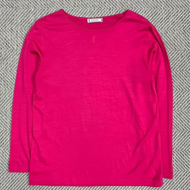 생로랑 로고 롱슬리브 v0845