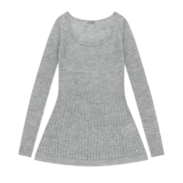 코이세이오 소프트 벨 니트 라이트 그레이