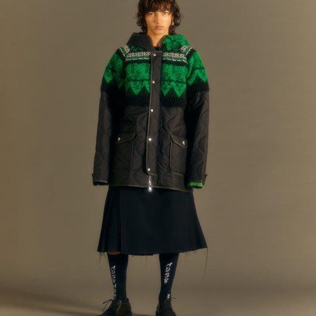 유니섹스 노르딕 니트 패치 퀼티드 파카 awa555u(BLACK)
sha