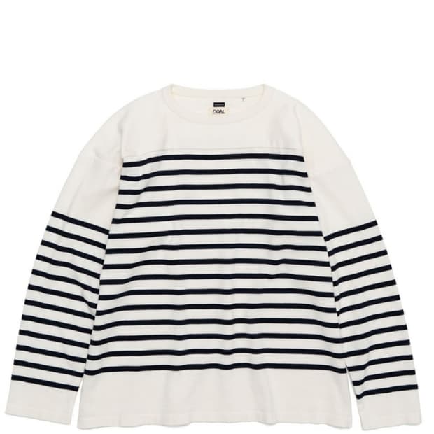 nanamica 나나미카 Paper Knit Stripe Crew 새제품