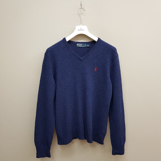 폴로 랄프로렌 브이넥 램스울 니트 m사이즈