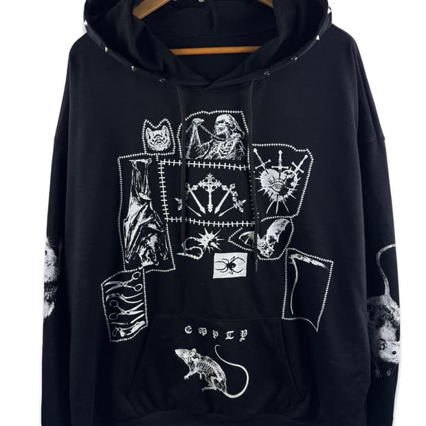 JPN 펑크 스컬 찡 후디2725