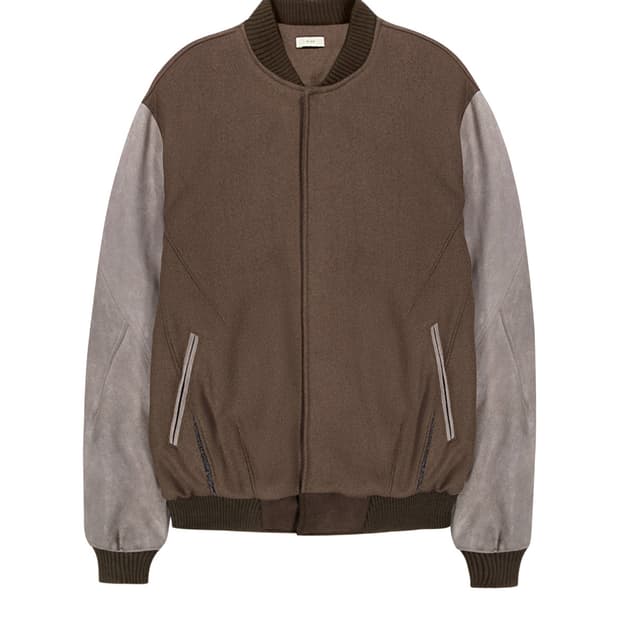 [S] 엑슬림 xlim ep.8 02 바시티 자켓 브라운 새상품