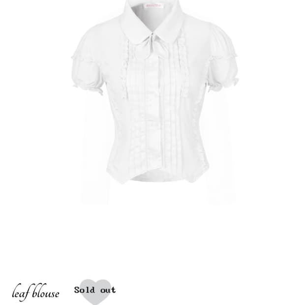 아이당클럽 리프 블라우스