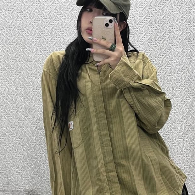 칼하트 빈티지 캐주얼 캔버스 말차카키 볼캡 C12687