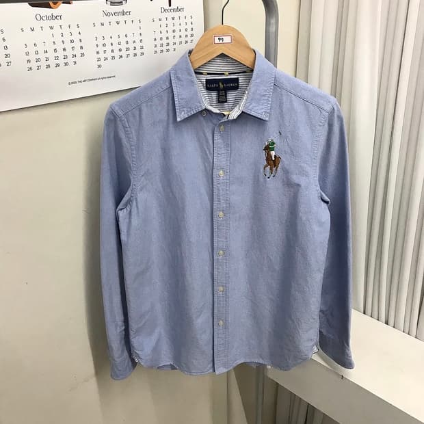 폴로 멀티 빅포니 소라 셔츠