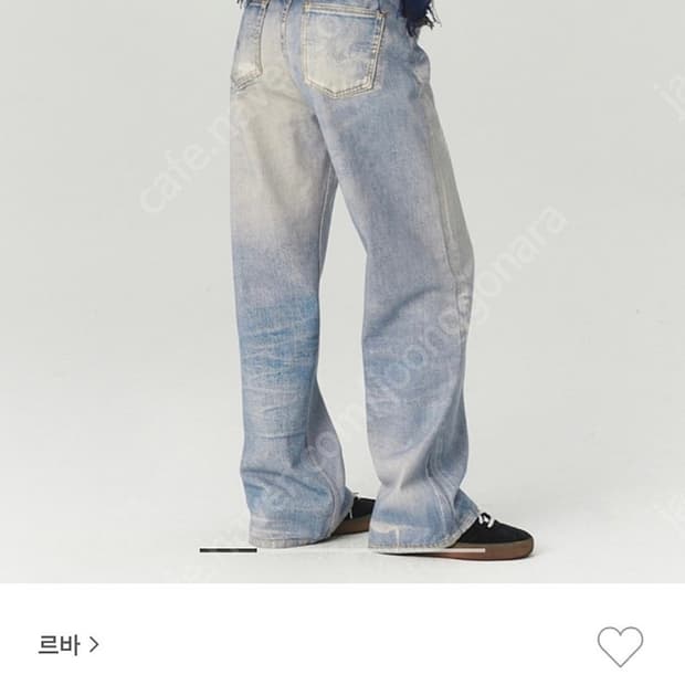 르바LEVAR_디지털 프린트 워싱데님(s사이즈)