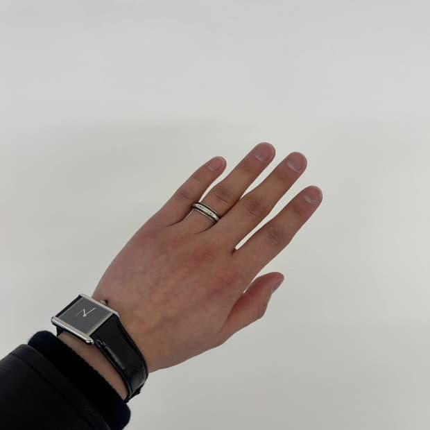 장 폴 고티에 레터링 실버 링