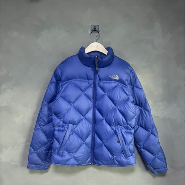 노스페이스 퀄팅 구스다운 패딩 퍼플