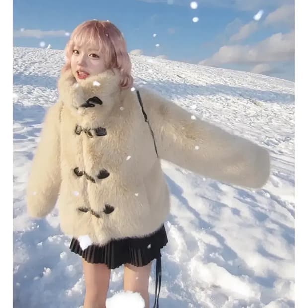 남다메이드 퍼자켓 아이보리 판매합니다!