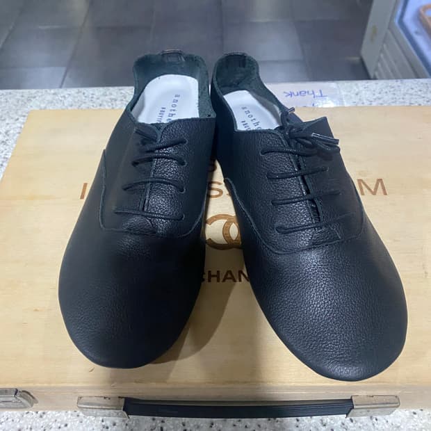 어나더솔 검정 가죽 단화 36사이즈