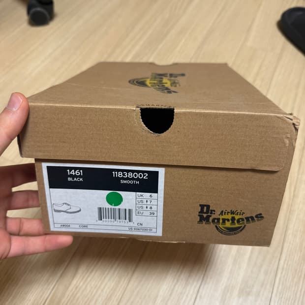 uk6,250) 129,000원 닥터마틴 1461 스무스 블랙 3홀 더비