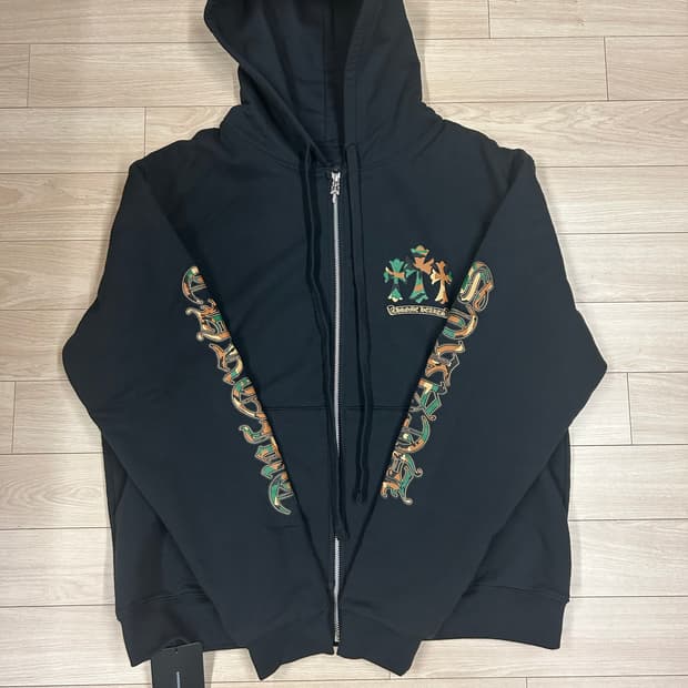 크롬하츠 홀스슈 카모 후드집업