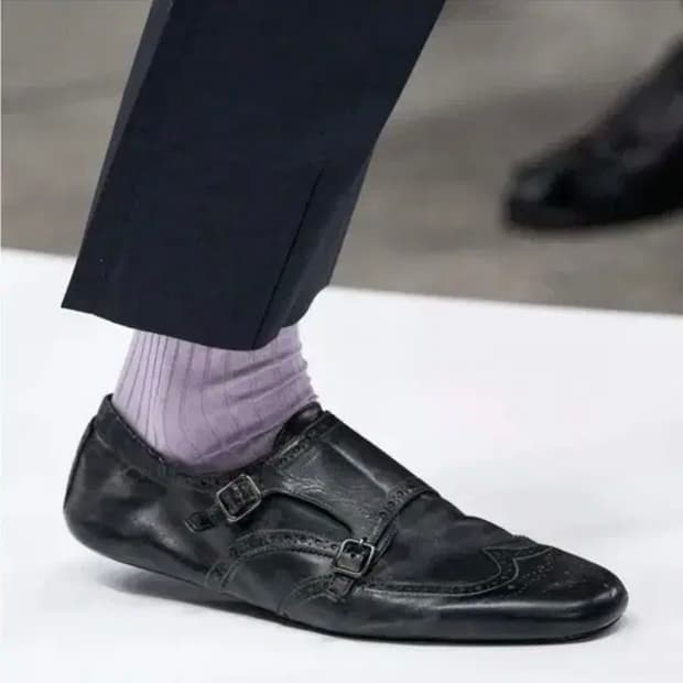prada double monk strap mules