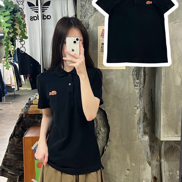 라코스테 반팔 카라티 블랙 95 #csz735