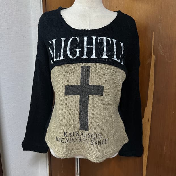 galyge printng knit tee