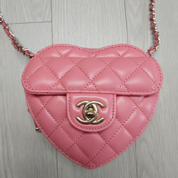 샤넬 하트백 핑크