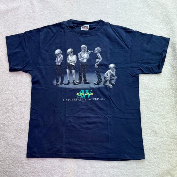 90s 에일리언웨어 빈티지 티셔츠