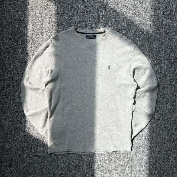 폴로 랄프로렌 그레이 와플티셔츠