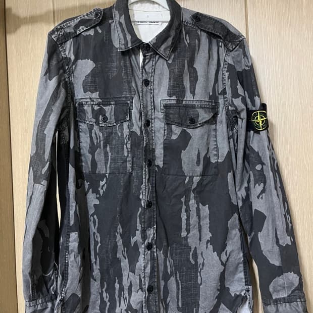 스톤아일랜드 카모 셔츠자켓