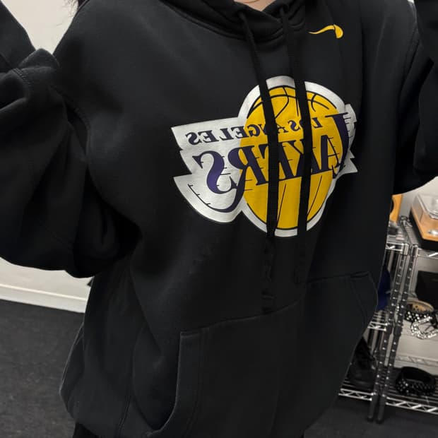 나이키 NBA LA 레이커스 오버핏 후드티