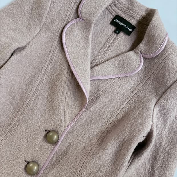 엠포리오 아르마니 빈티지 버튼 코트